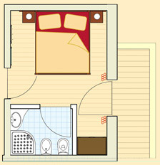 Floor plan Double room