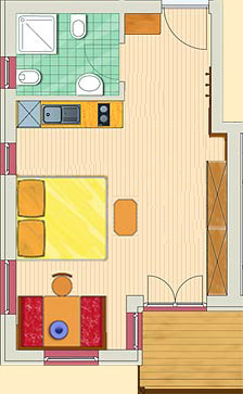 Floor plan Apartment type A